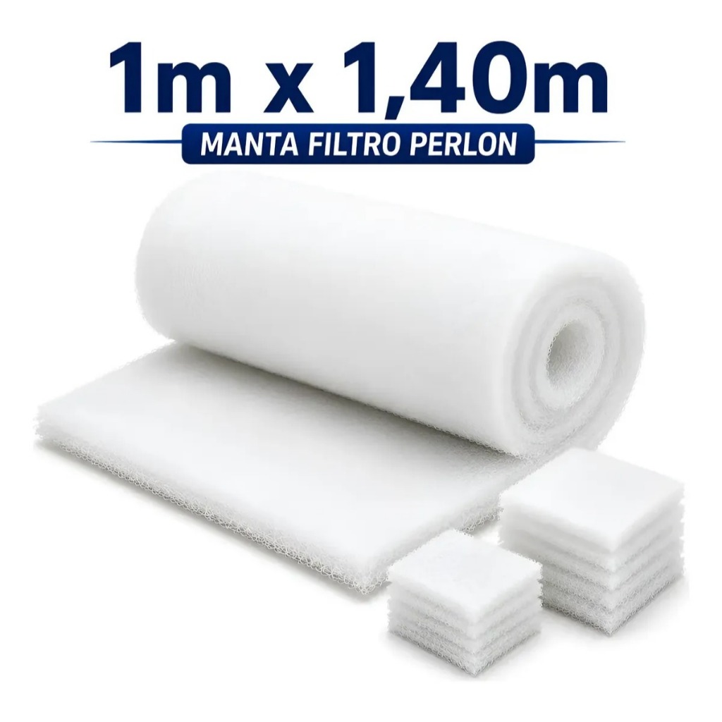 Manta Acrílica Lã Perlon Filtro Aquário Sump 1m X 1,40m Top