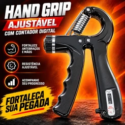 Exercitador de Pegada Ajustável Hand Grip 5-60kg Exercite a Força do Antebraço e Dedos