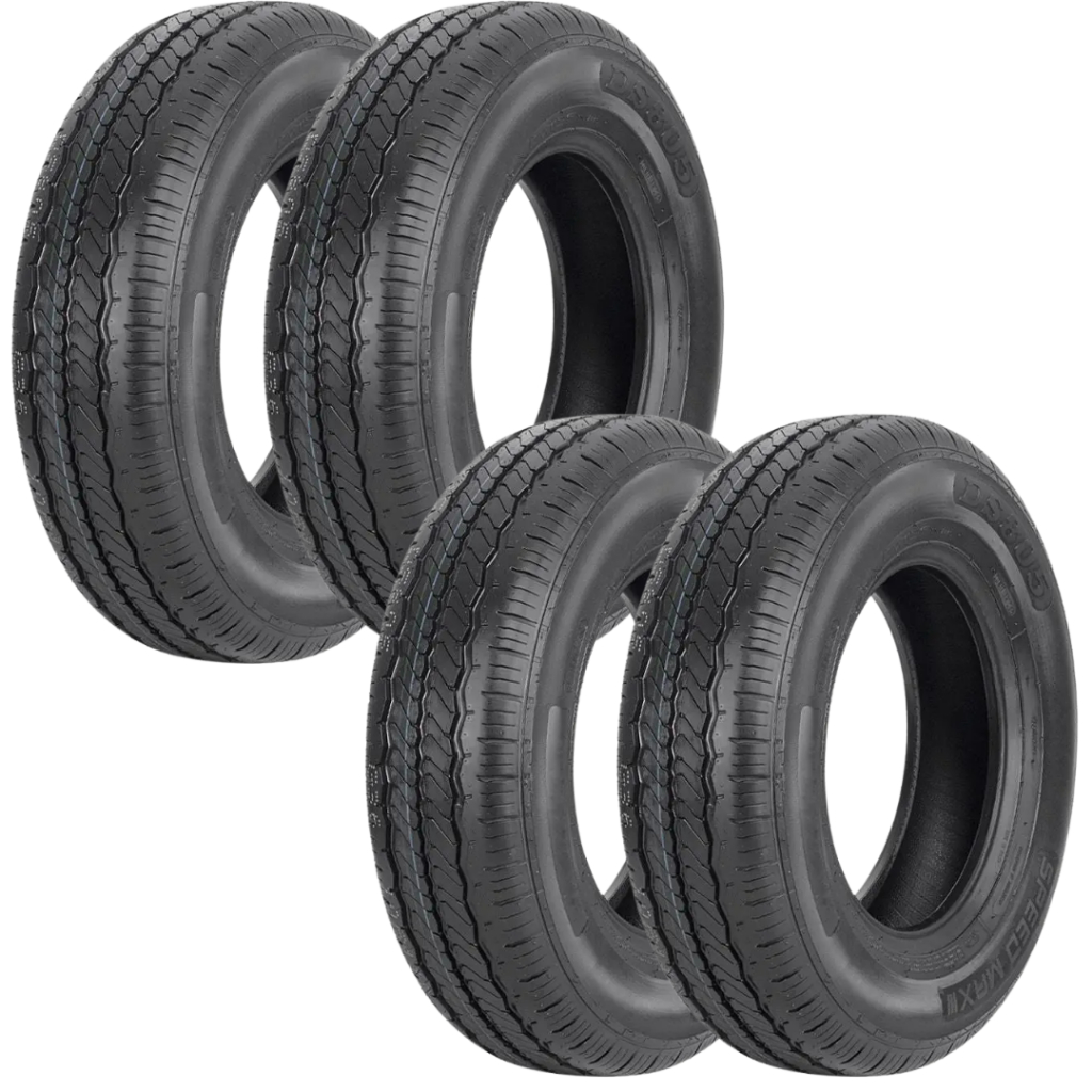 Jogo 4 Pneus 185 R14C SpeedMax DS805 8PR 102/100R Kombi Novos
