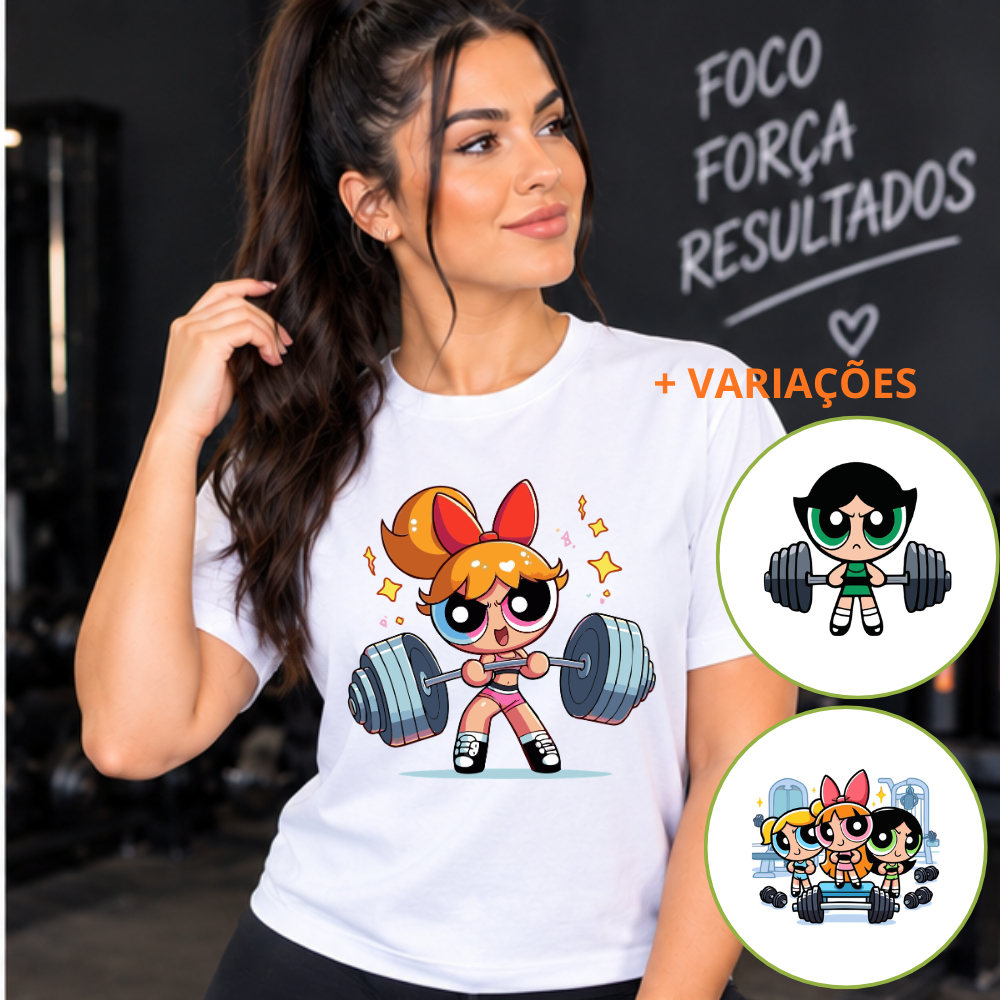 Camiseta Tshirt Academia Fitness Gym Treino Musculação Feminina Meninas