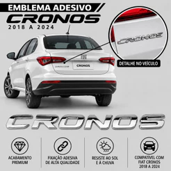 Emblema Letreiro Traseiro Cronos 2018 a 2024