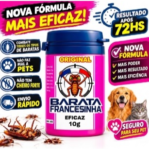 Barata Francesinha 10Gramas-Eficaz Poderoso Pó Rosa-Original-uso doméstico-casa-cozinha-apartamento