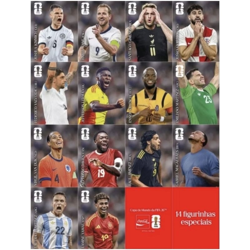 14 Figurinhas Coca Cola Completo | Envio Rápido | Alta Qualidade