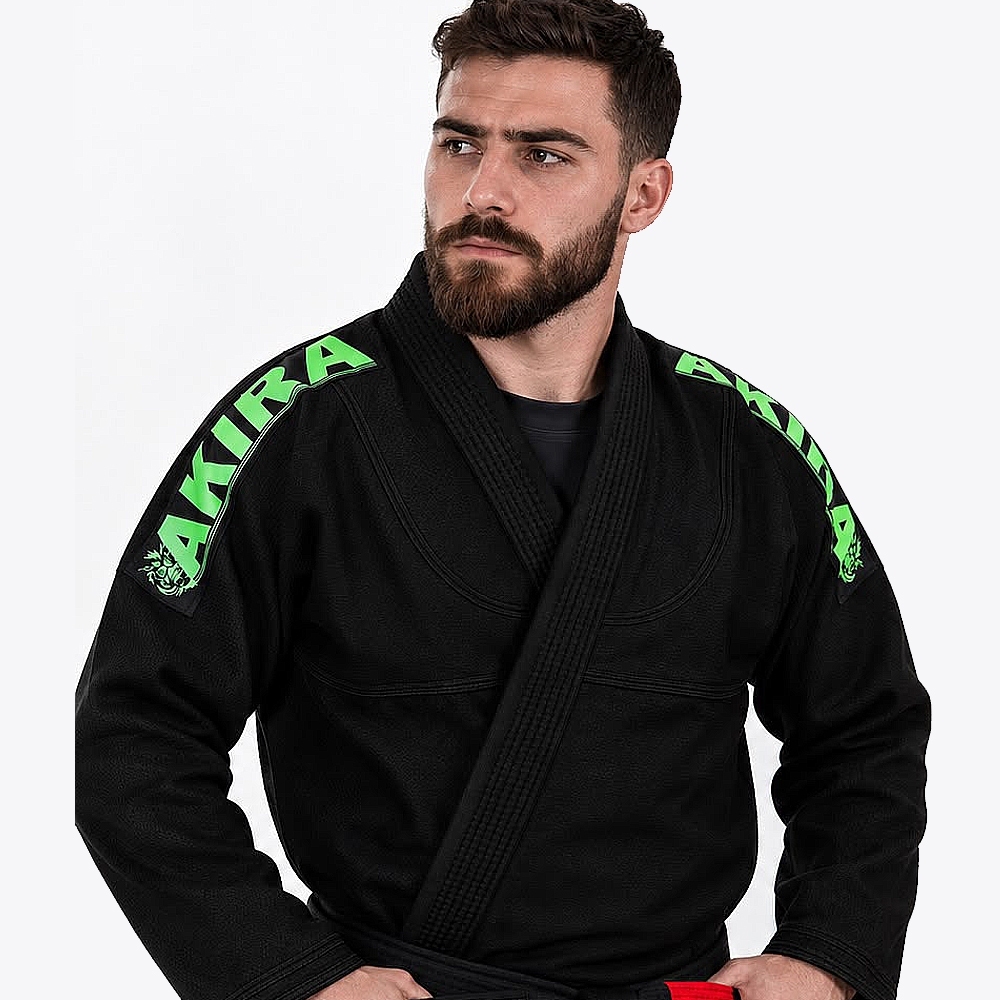 Kimono De Jiu-jitsu Trançado AKIRA NAGARE  + Faixa Branca Oficial