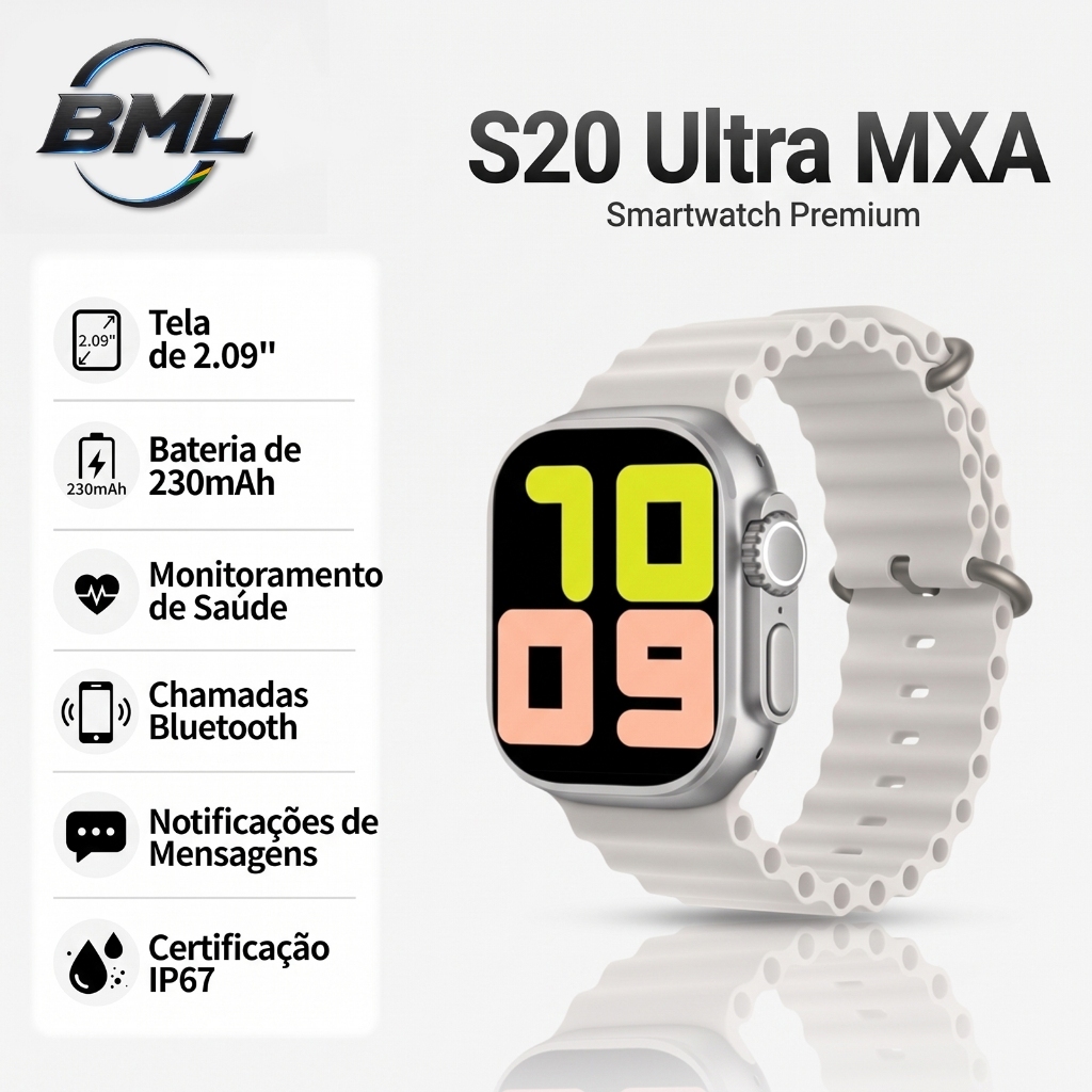 2026 Smartwatch 7 Em 1 Tela AMOLED 2.02" HD GPS NFC Monitor Saúde 120 Modos Esportivos 49mm Para Android IOS