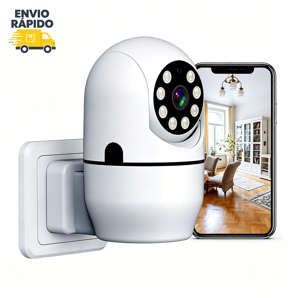 ✈️Envio Rápido Câmera Segurança HWN‑AP03 Full HD WiFi PTZ Rastreamento Automático Yoosee IP44 Interna