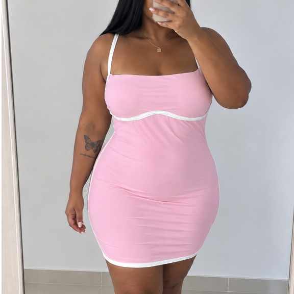 Vestido Plus SIze Veste 46 ao 52 Possui Bojo e Elastano Super Moderno e Estiloso