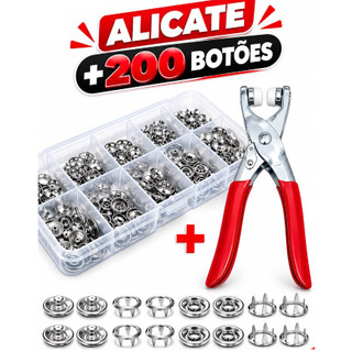 Alicate Aplicador Para Botão De Metal De Pressão Roupa Bebe