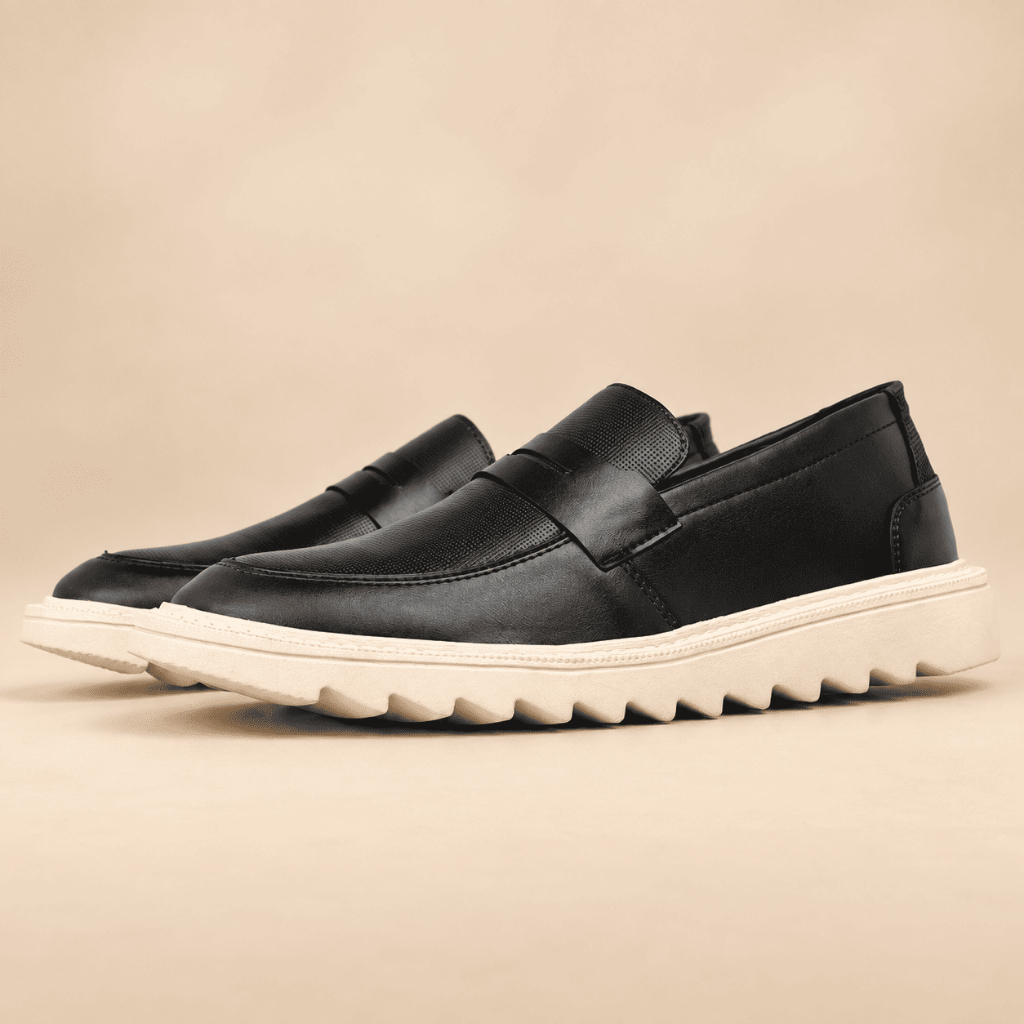 Sapato Social Masculino Loafer Mocassim Casual Slip On Confortável Solado Tratorado Elegante Trabalho Passeio Evento