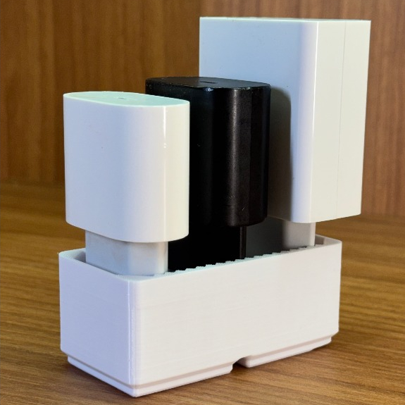 Organizador de Carregador Porta Fonte Suporte 2 a 7 Carregadores Celular iPhone Samsung Mesa Home Office