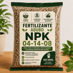 Adubo Fertilizante 04.14.08 Estímulo à Floração e Frutos Desenvolvimento para Plantas