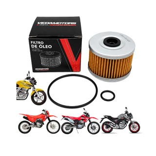 Filtro Oleo Honda Crf 250f Crf 300f Todos Os Anos, CB 300f CBX 250 Twister Sahara 300 XRE 300 XR 250 Tornado Vedamotors