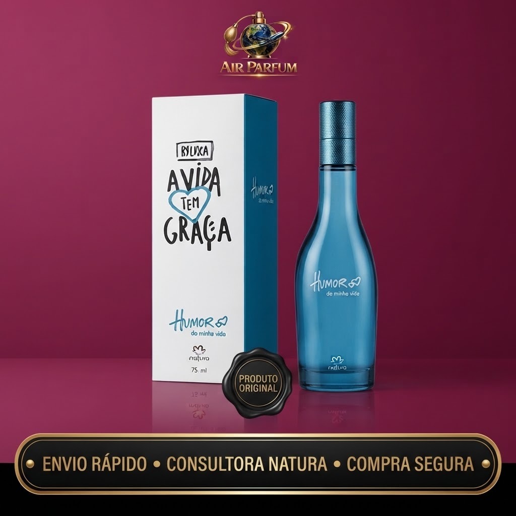 Colônia Humor Minha Vida Feminino Desodorante Perfume Fragrância 75ml Original Presente