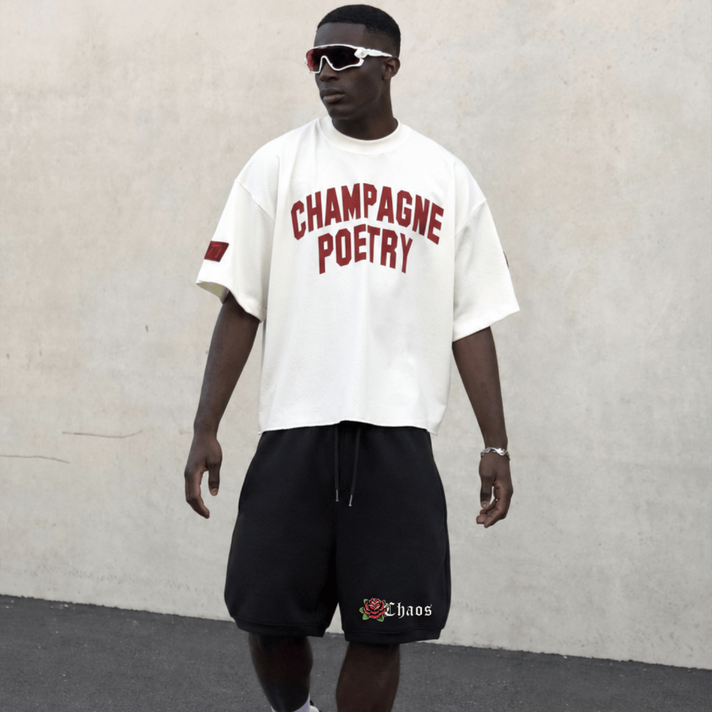 Bermuda Baggy Moletom Estampada Masculina Streetwear Oversized Larga Short Verão Treino Skate Confortável Algodão Luxo