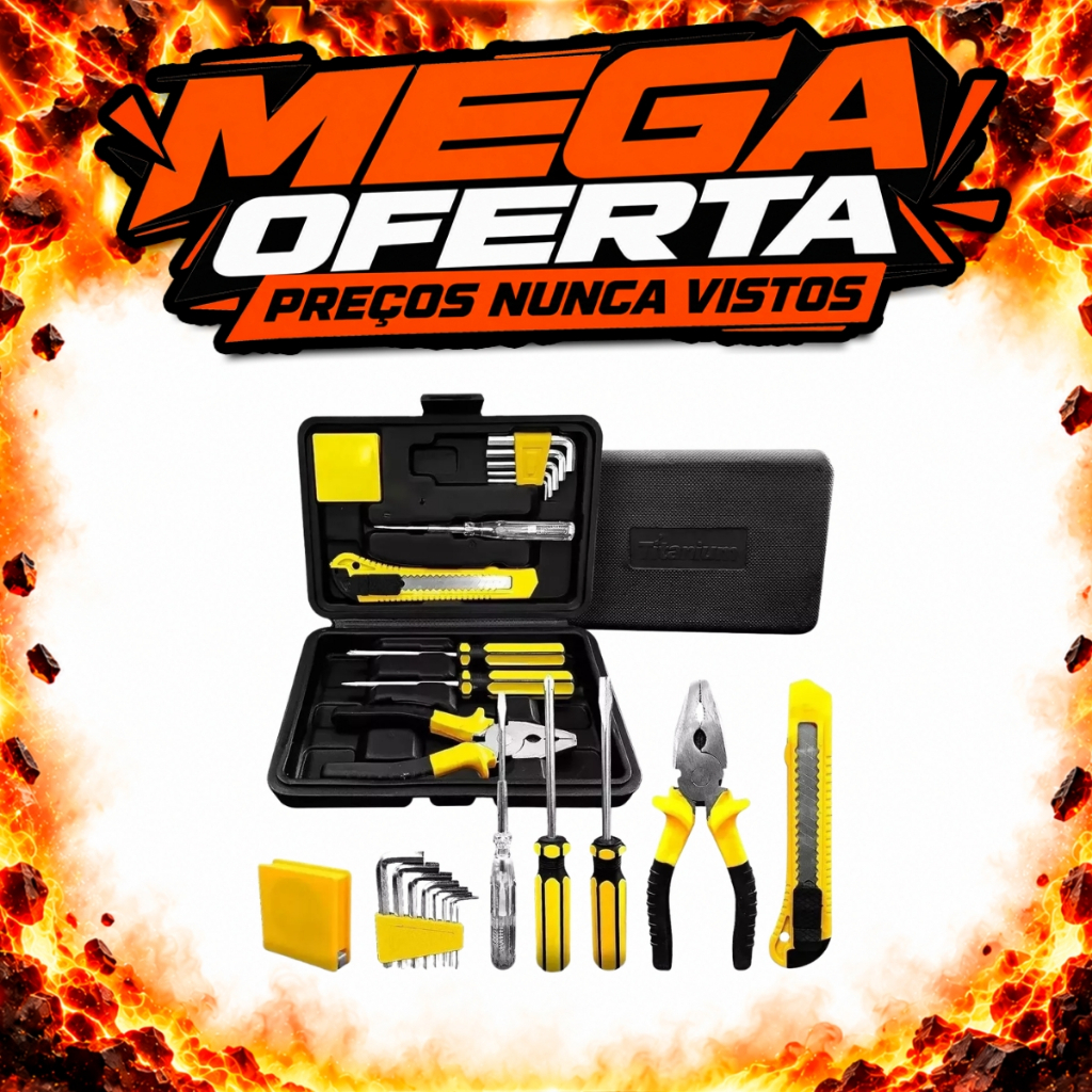 Jogo De Ferramentas 11 Peças Com Maleta - 06816 Titanium