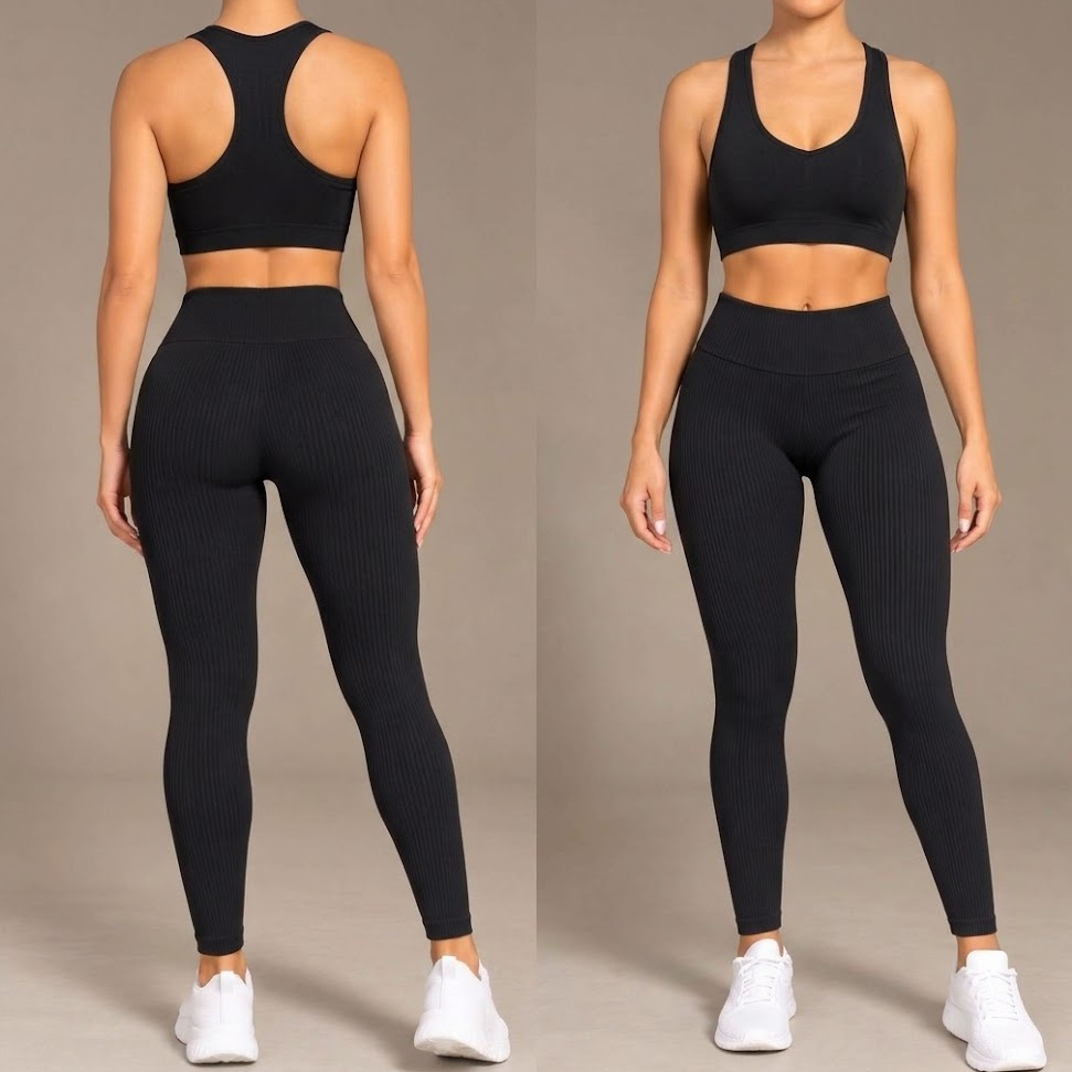 Legging Flanelada Feminina Canelada Zero Transparência Cintura Alta Modeladora Confortável Academia Fitness Premium