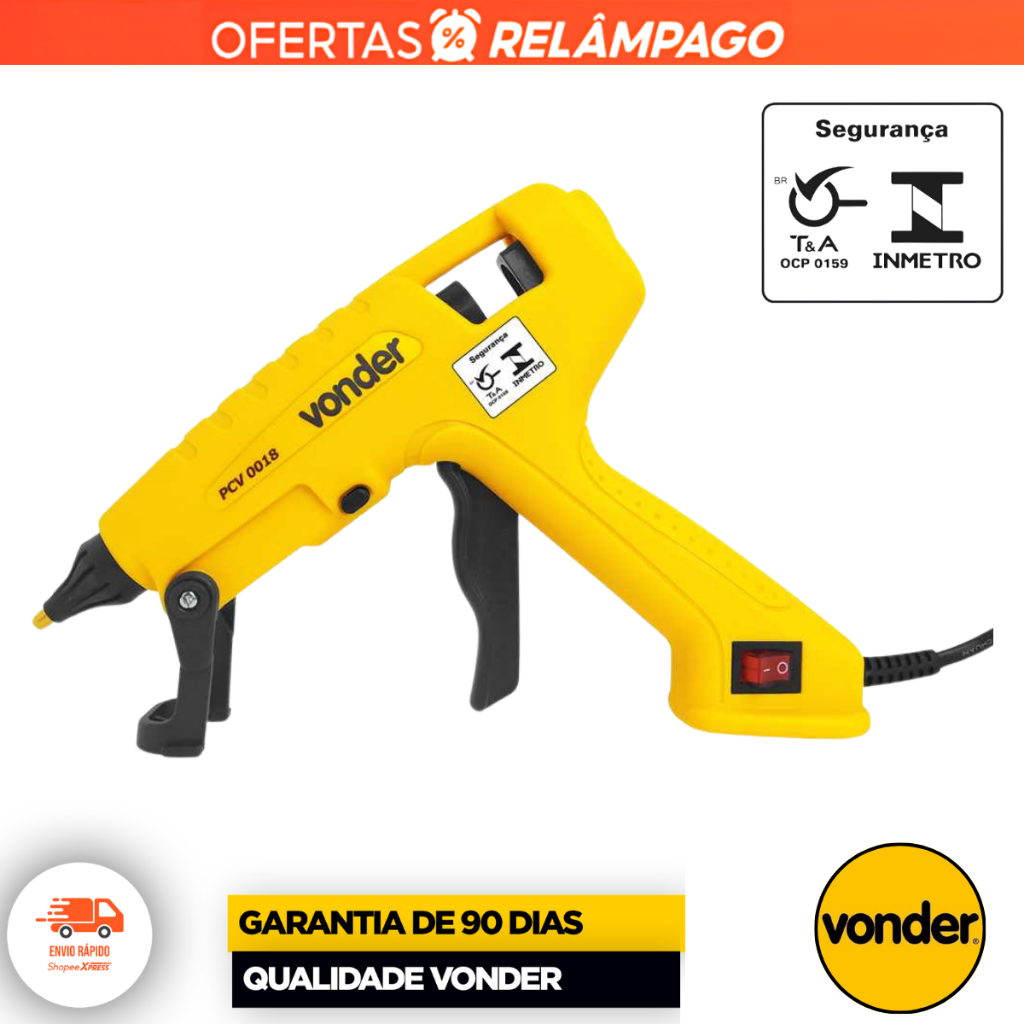 Pistola De Cola Quente 100W Pcv 0018 Vonder Profissional Premium ENVIO IMEDIATO