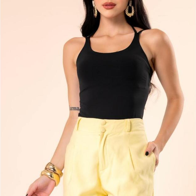Blusa camiseta feminina PATY  poliamida premium alca dupla regulador forro frente total tendencia verao e esporte
