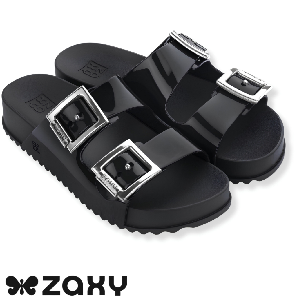 Chinelo Zaxy Sandália 2 Fivelas Estilo Melissa Papeet Oferta