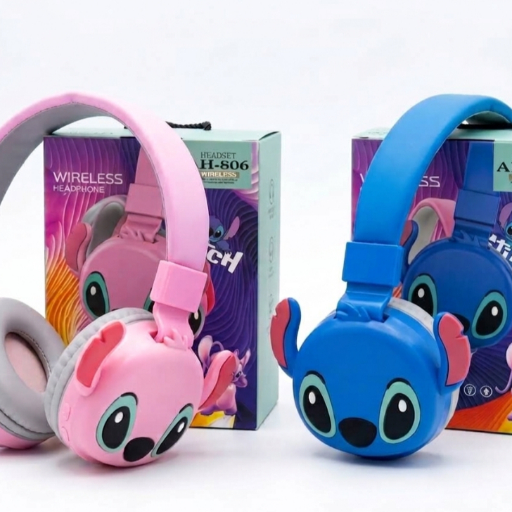 Fone Infantil Bluetooth Sem Fio Headphone Ajustável Confortável Rosa Azul Criança