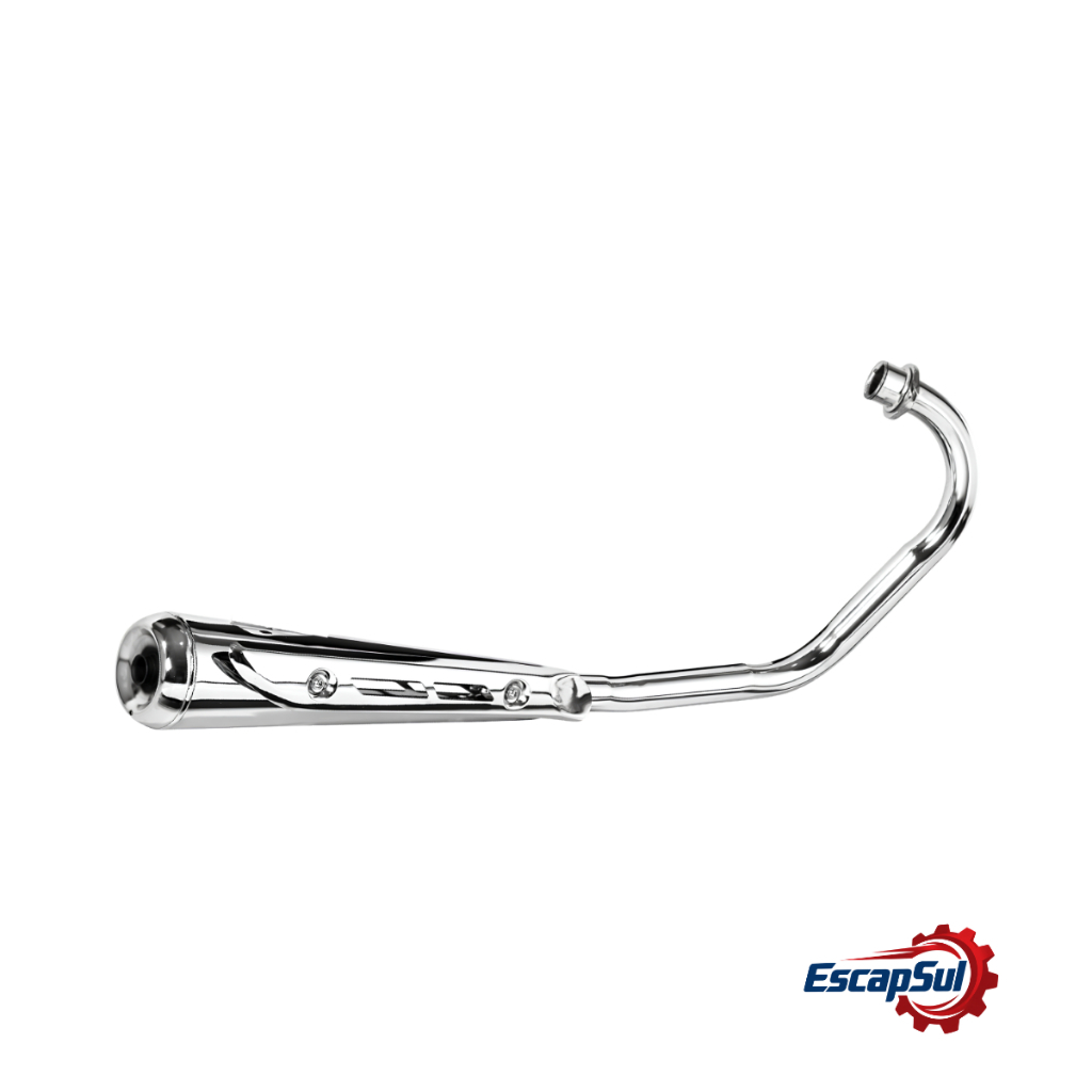 Escapamento Fan 125 2009/2019 Mini Turuna C/protetor Fortuna
