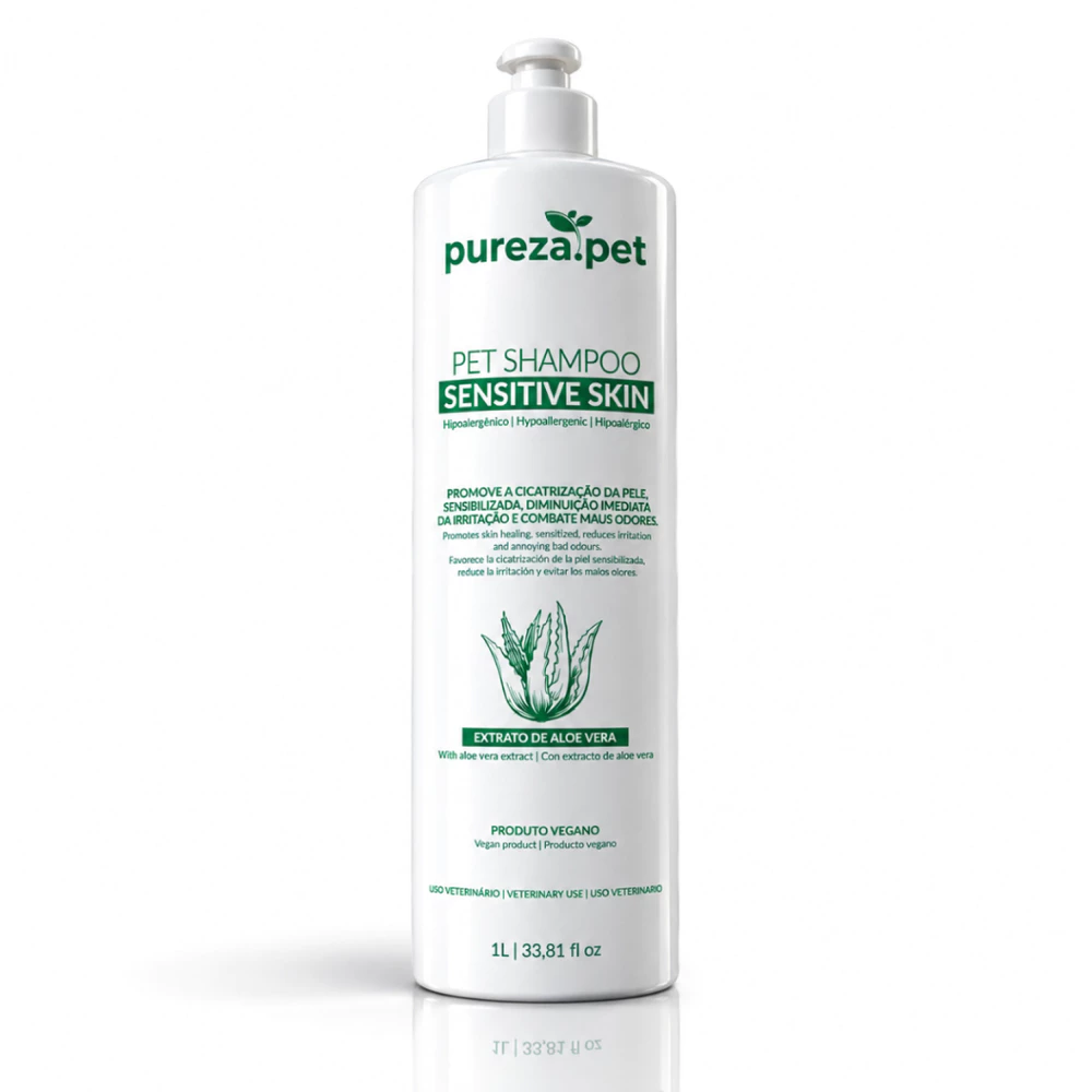 Shampoo para Cachorro Pele Sensivel Shampoo Pet Gato Cachorro Hipoalergênico Sensivel 1L