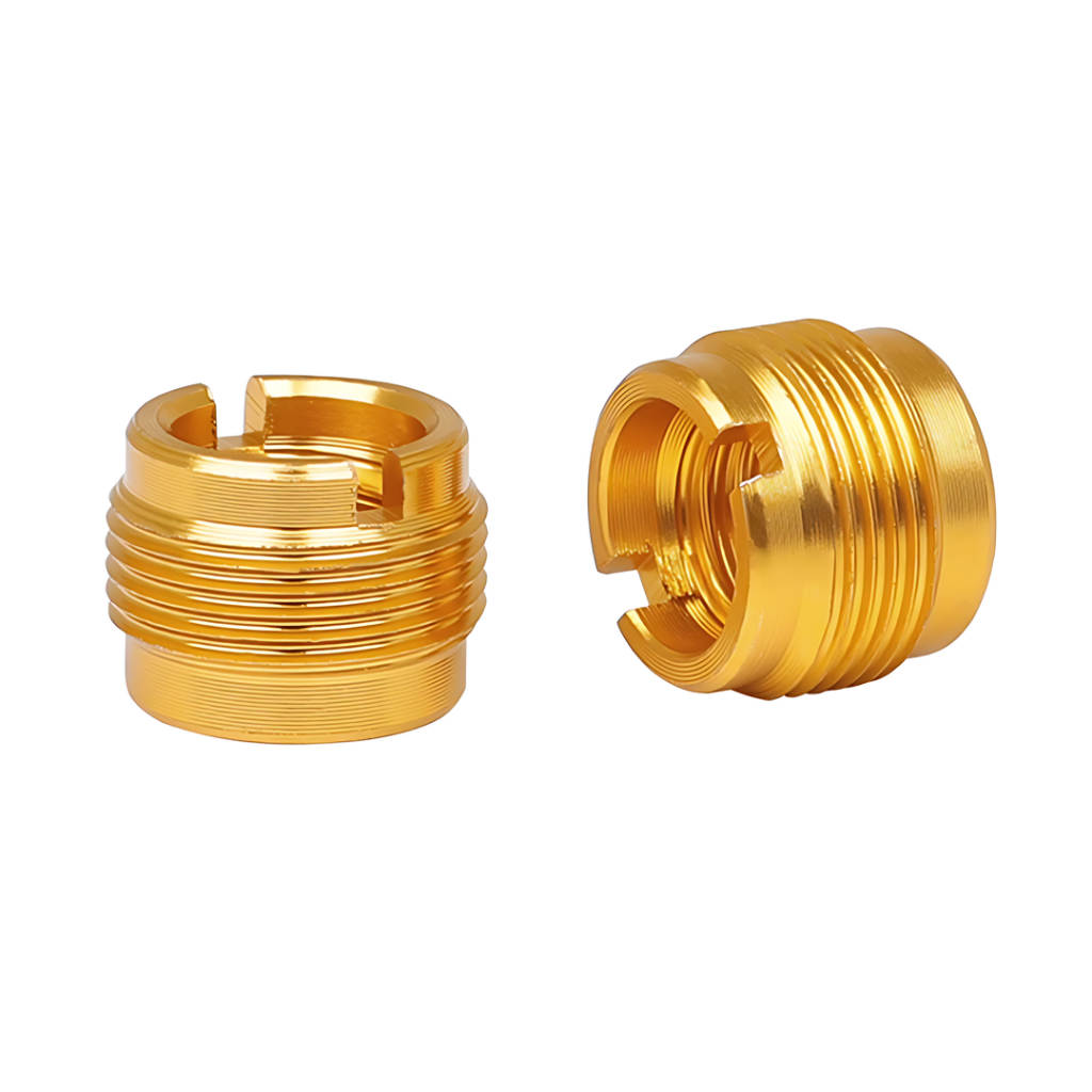 Adaptador Conversor Cachimbo Microfone 5/8 Macho 3/8 Fêmea Dourado