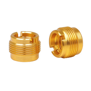 Adaptador Conversor Cachimbo Microfone 5/8 Macho 3/8 Fêmea Dourado