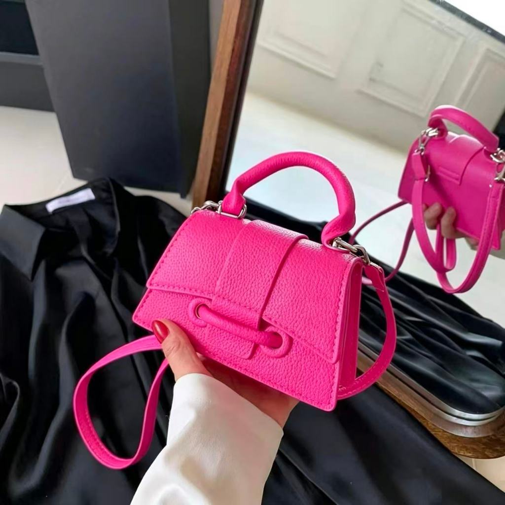 Bolsa Diagonal Feminina de Alta Qualidade para Senhoras Bolsa de Nicho de Mão Bolsa Pequena Quadrada para Ombros(8559)