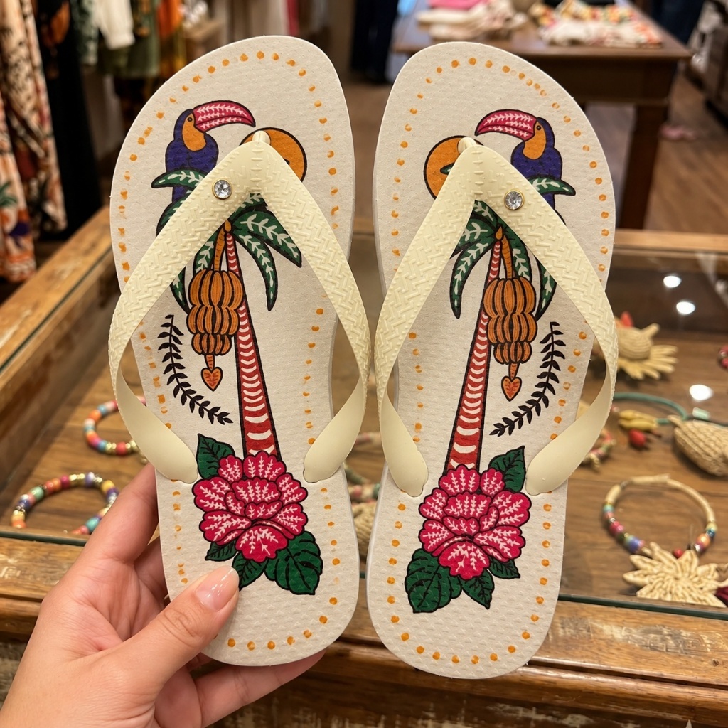 Chinelo Feminino Estilo Casual Leve Para Verão Praia e Lazer