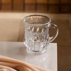 Caneca de Vidro Pumpkin 160ml Lyor para Drinks Sobremesas Café Bebidas Especiais Mesa Posta Servir Design Elegante Lar