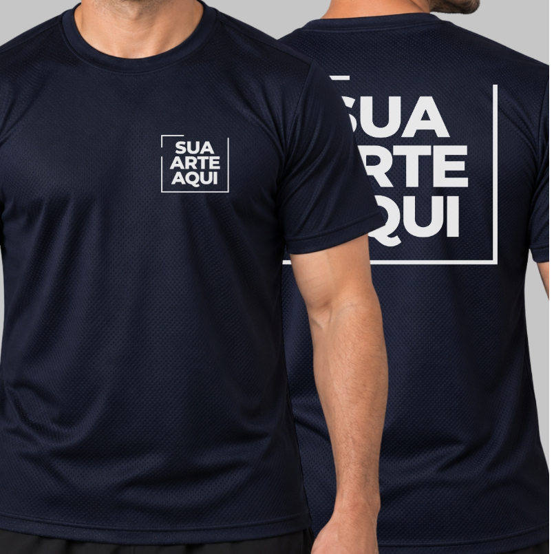 Kit 2 Camiseta Treino Personalizada Dry Fit Empresa Uniforme Logo Equipe Academia Personal Sua Arte — imagem 2 de 2