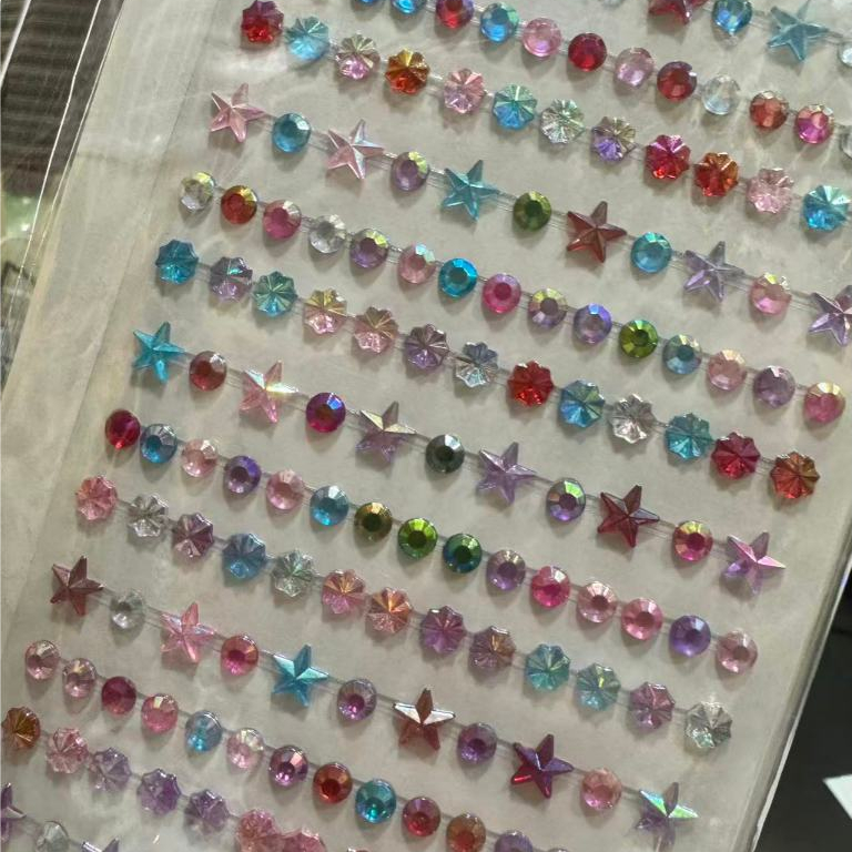 Kit 3 Adesivos De Acrílico Diamante Decoração DIY — imagem 2 de 2