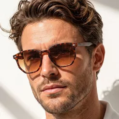 Oculos de Sol Hexagonal Tartaruga Original Premium Blogueira Tendencia Classico uv400 Feminino