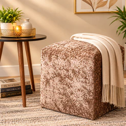 Capa para Puff em Veludo em Veludo Premium – Renove sua Decoração com Elegância e Sofisticação