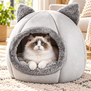 Casinha Cama Toca Tenda Gato Cães Cachorro Iglu Impermeável Lavável Pet Luxo Premium Pet Shop