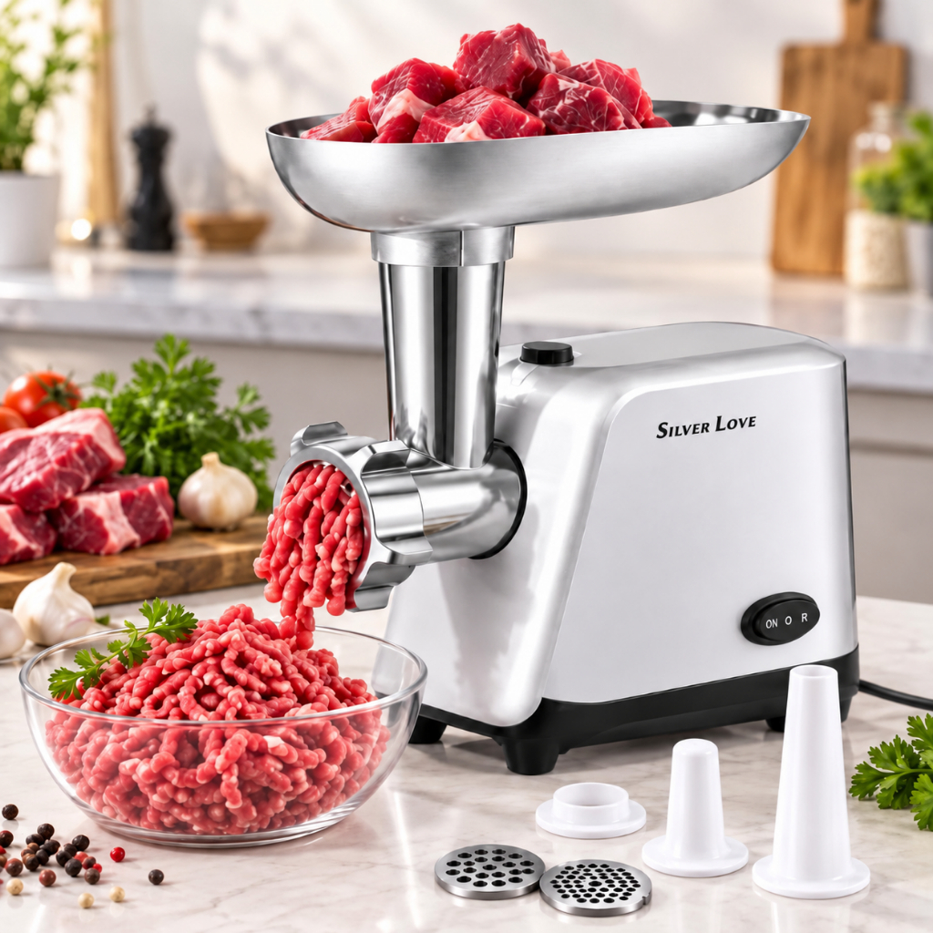 Moedor de carne/embutidor de linguiça/processador de alimentos profissional de grande porte, 2000W