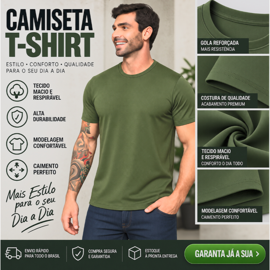 Camisetas Dry Fit Masculina Esportiva Fitness Corrida Academia