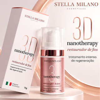 Restaurador de Fios Nanotherapy 3D Stella Milano 15g | Extensão de Cílios e Sobrancelha Com Anvisa