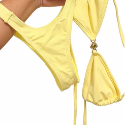 Conjunto Biquini Sunshine Premium Tecido Duplo Cortininha Invertido calcinha Lua Semi Fio