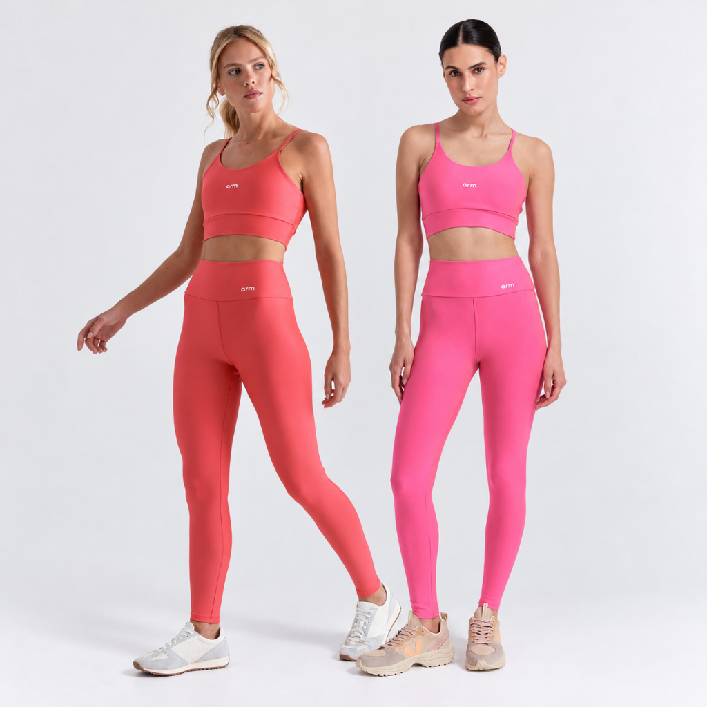 Imagem Kit 2 Conjuntos Fitness Feminino Legging e top Essence + Pitaya