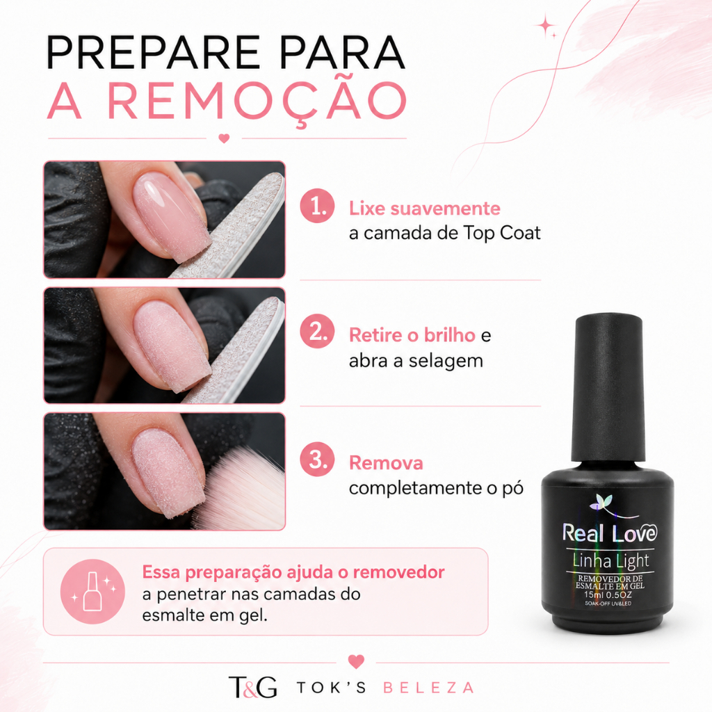 Removedor em Gel de Esmalte para Unhas de Gel 15ml- Real Love — imagem 2 de 2