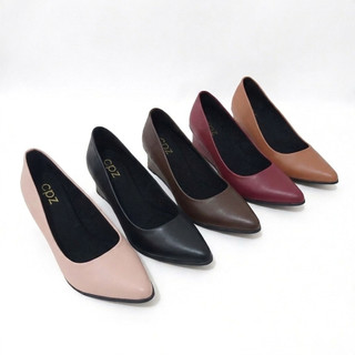 Scarpin Feminino Sapato Social Anabella Bico Fino Salto Baixo Confortável Trabalho Escritório Evangélica Festa Elegante