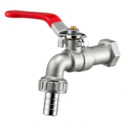 Torneira Esfera 1/2 3/4 em Metal para Áreas Externas Jardim Quintal Cromado