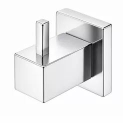 Porta Toalha Toalheiro Cabide Luxo para Banheiro Quadrado Polido em Metal