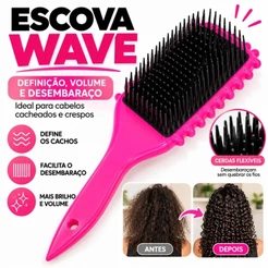Escova Onda Finalizadora Beauty Flash Definição e Ondulação de Cachos e Finalização para Cabelo Cacheado Crespo Imperio