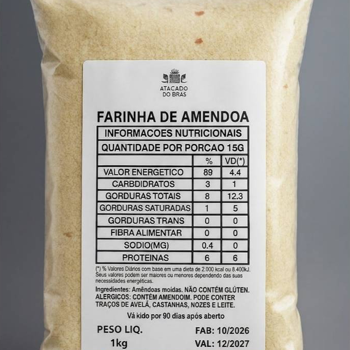 Farinha de amêndoas 1kg (PROMOÇÃO )