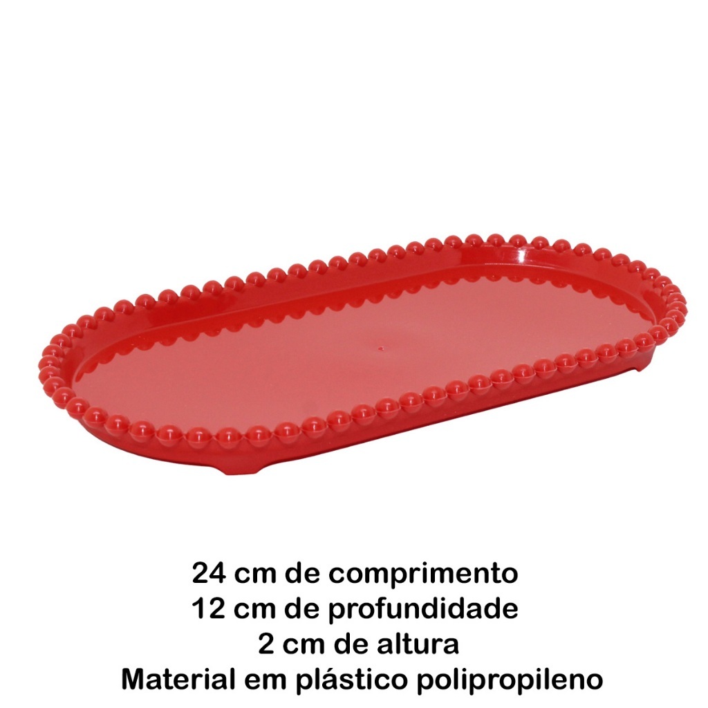 Kit 2 Bandejas Oval Baby 24x12 Para Decoração Festa — imagem 2 de 2