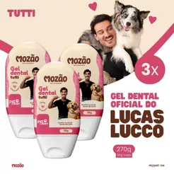 Gel Dental Mozão Tutti 90g Lucas Lucco 1,2,3 ou 4 Unidades Higiene Bucal Para Cães