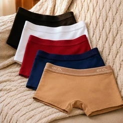 5 Calcinhas Box Shorts Adulto Lingerie Calesson Alta Larga